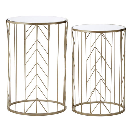 Champagne Arrow Side Tables