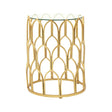 Gold Leaf Glass Side Table