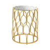 Gold Leaf Glass Side Table