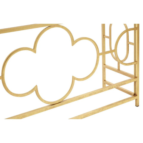 Golden Moorish Glass Console Table