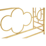 Golden Moorish Glass Console Table