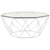 Diamond Geometry Glass Coffee Table