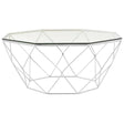 Diamond Geometry Glass Coffee Table