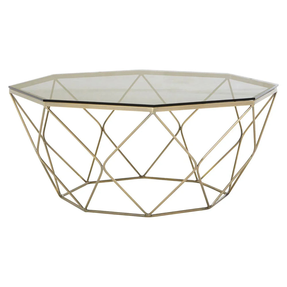 Hexagon Nickel Coffee Table
