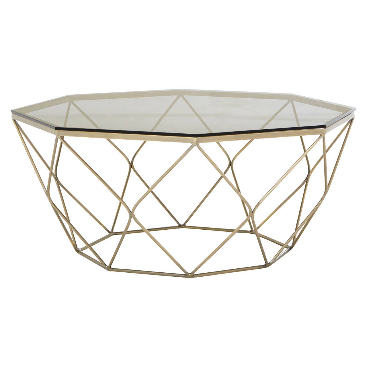 Hexagon Nickel Coffee Table
