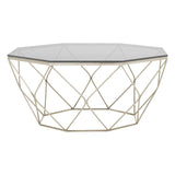 Hexagon Nickel Coffee Table