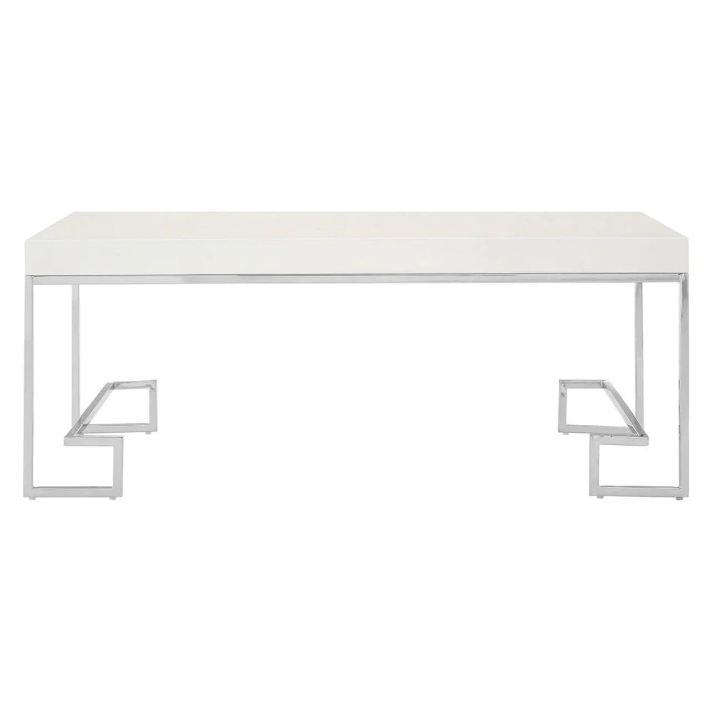 Chrome Angled Legs Coffee Table