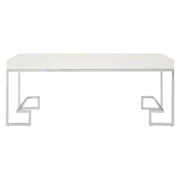 Chrome Angled Legs Coffee Table