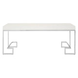Chrome Angled Legs Coffee Table