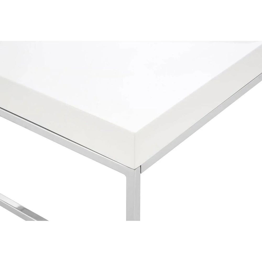 Chrome Angled Legs Coffee Table