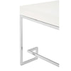 Chrome Angled Legs Coffee Table