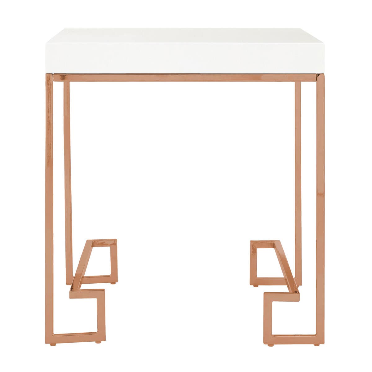Rose Gold Angled End Table