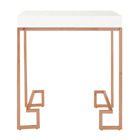 Rose Gold Angled End Table