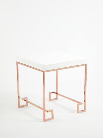 Rose Gold Angled End Table