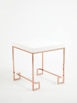 Rose Gold Angled End Table