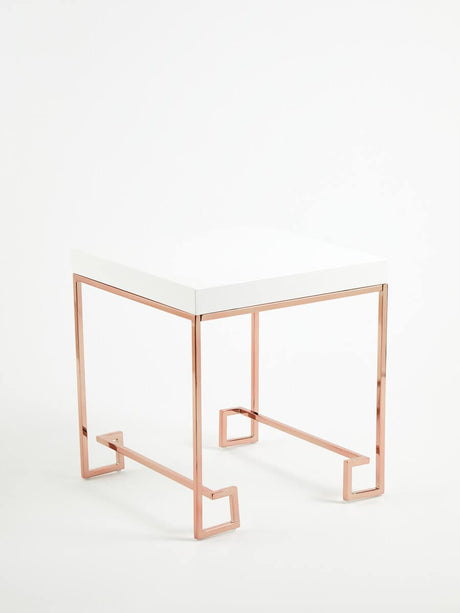 Rose Gold Angled End Table