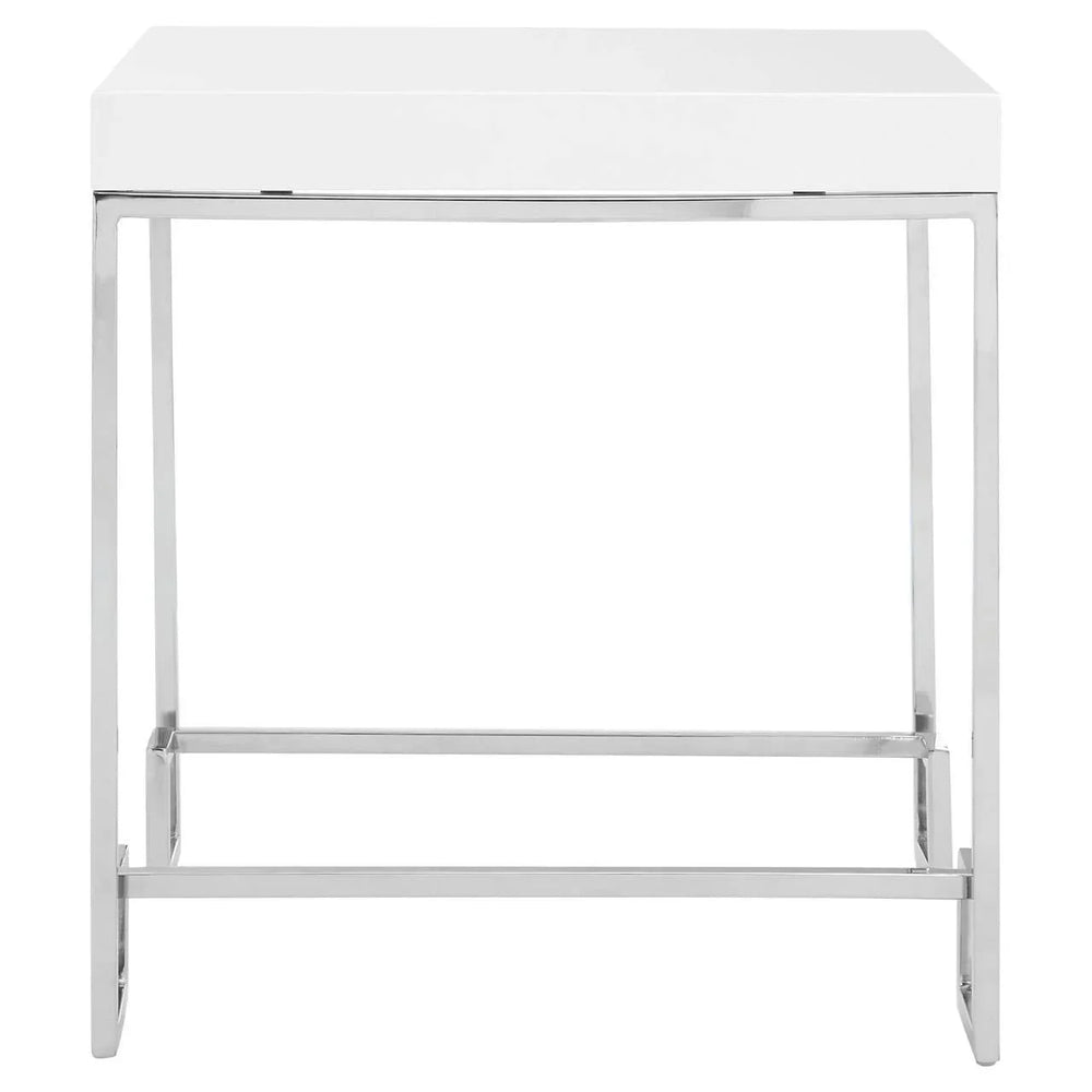 Reflective Chrome Legs End Table