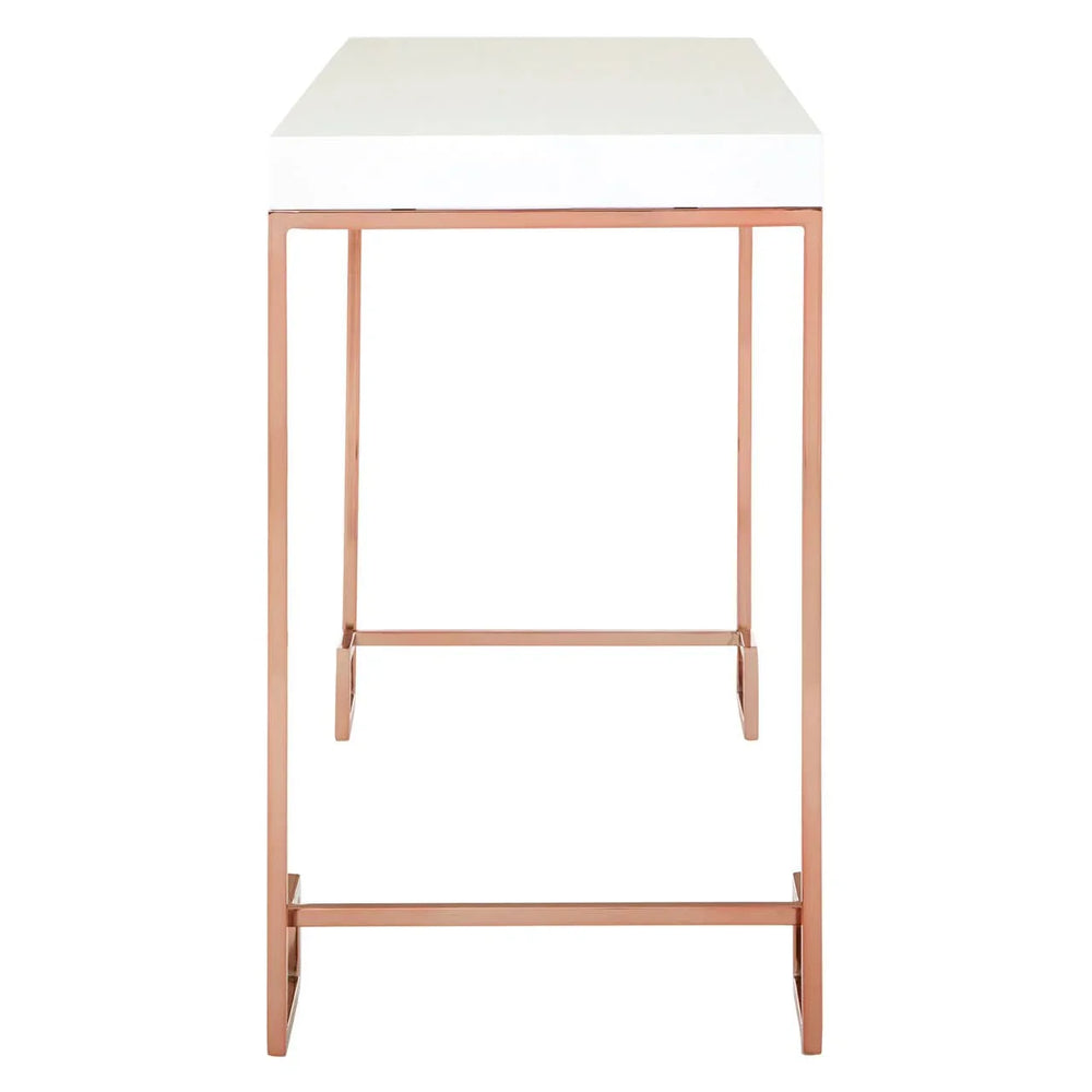 Rose Gold Luxe Console Table