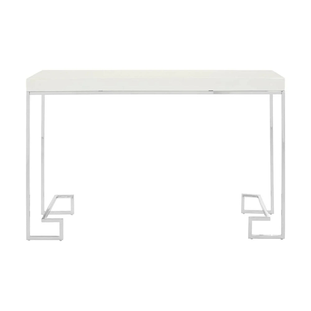 Chrome Elegance Console Table