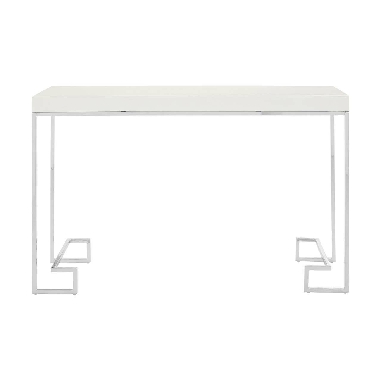 Chrome Elegance Console Table