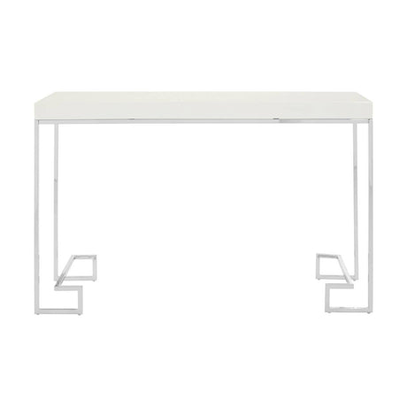 Chrome Elegance Console Table
