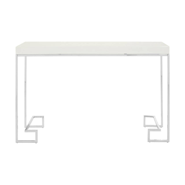 Chrome Elegance Console Table