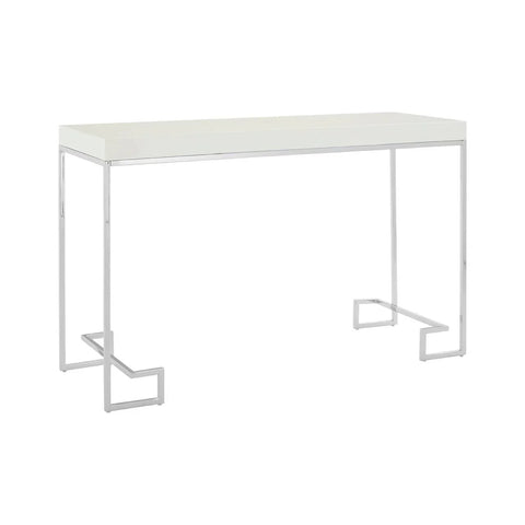 Chrome Elegance Console Table