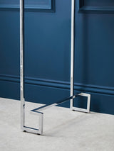 Chrome Elegance Console Table