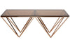 Champagne Prismatic Glass Coffee Table