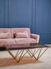 Champagne Prismatic Glass Coffee Table