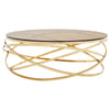 Champagne Hoop Glass Coffee Table