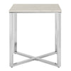 Elegance Marble Chrome End Table