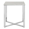Elegance Marble Chrome End Table