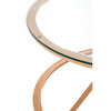 Rose Gold Glass Coffee Table