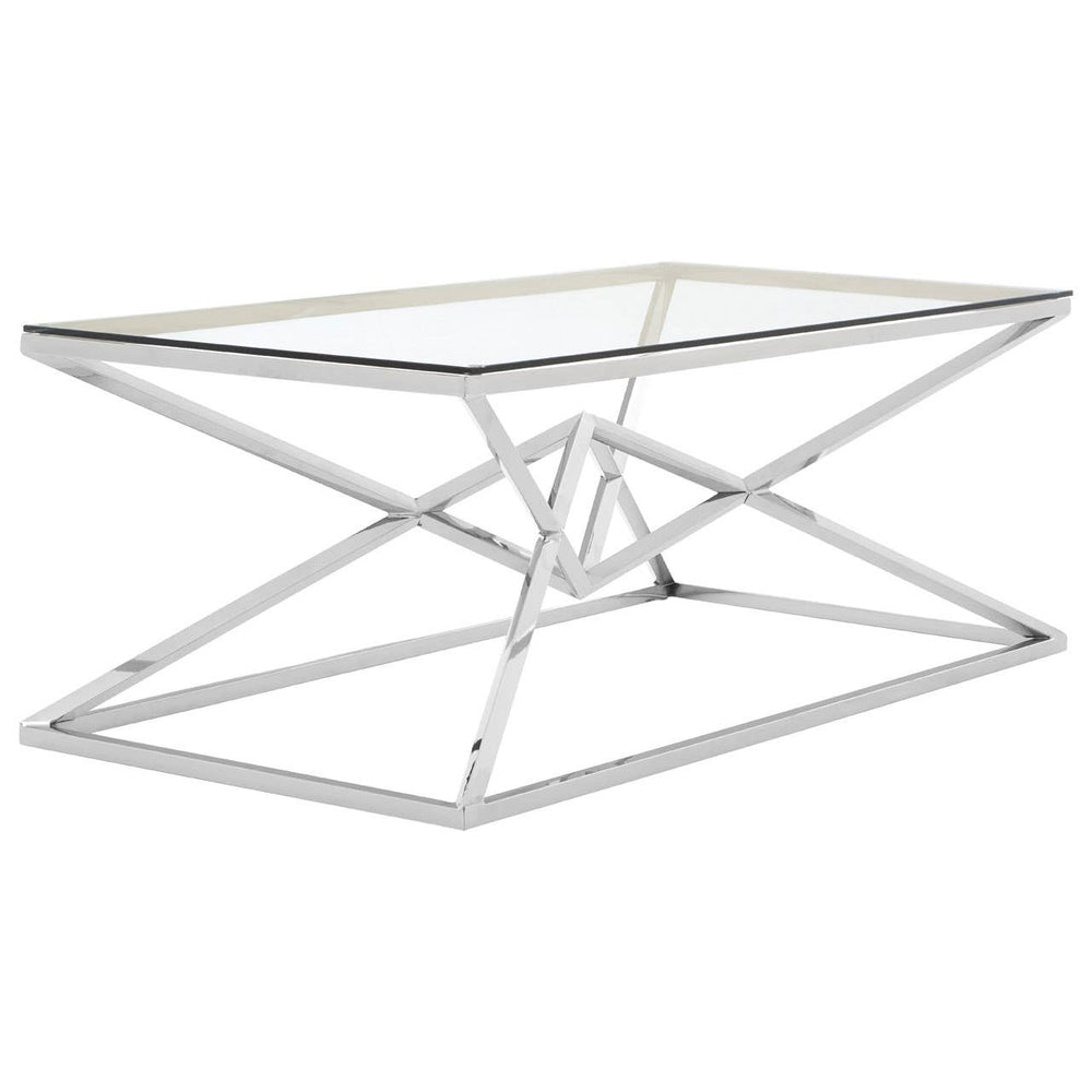 Allure Silver Glass Coffee Table