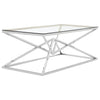 Allure Silver Glass Coffee Table