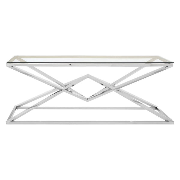Allure Silver Glass Coffee Table