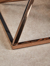 Rose Gold Steel Glass End