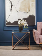 Rose Gold Cross Legs Table
