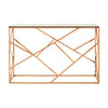 Rose Gold Geometric Console Elegance