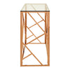 Rose Gold Geometric Console Elegance