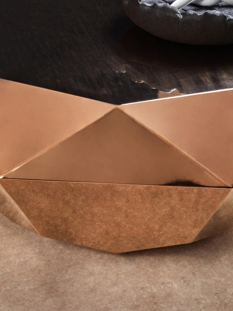Rose Gold Geometric Coffee Table