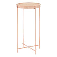 Rose Gold Mirrored Side Table