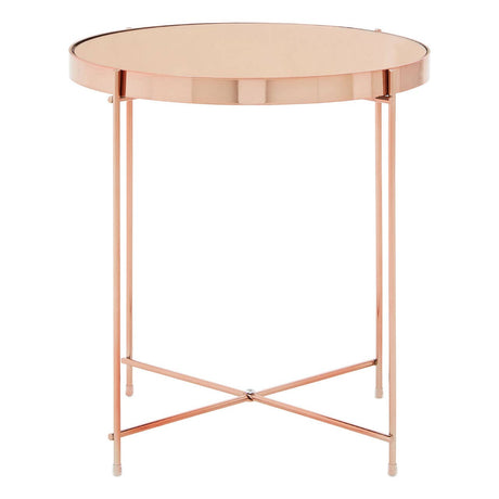 Pink Mirror Side Table