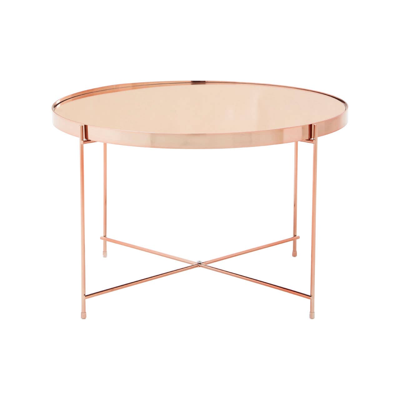 Pink Mirror Side Table