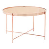 Pink Mirror Side Table