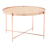 Pink Mirror Side Table