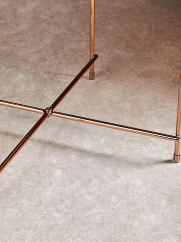 Pink Mirror Side Table