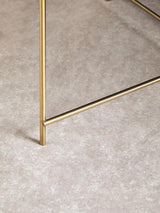 Bronze Mirror Side Table