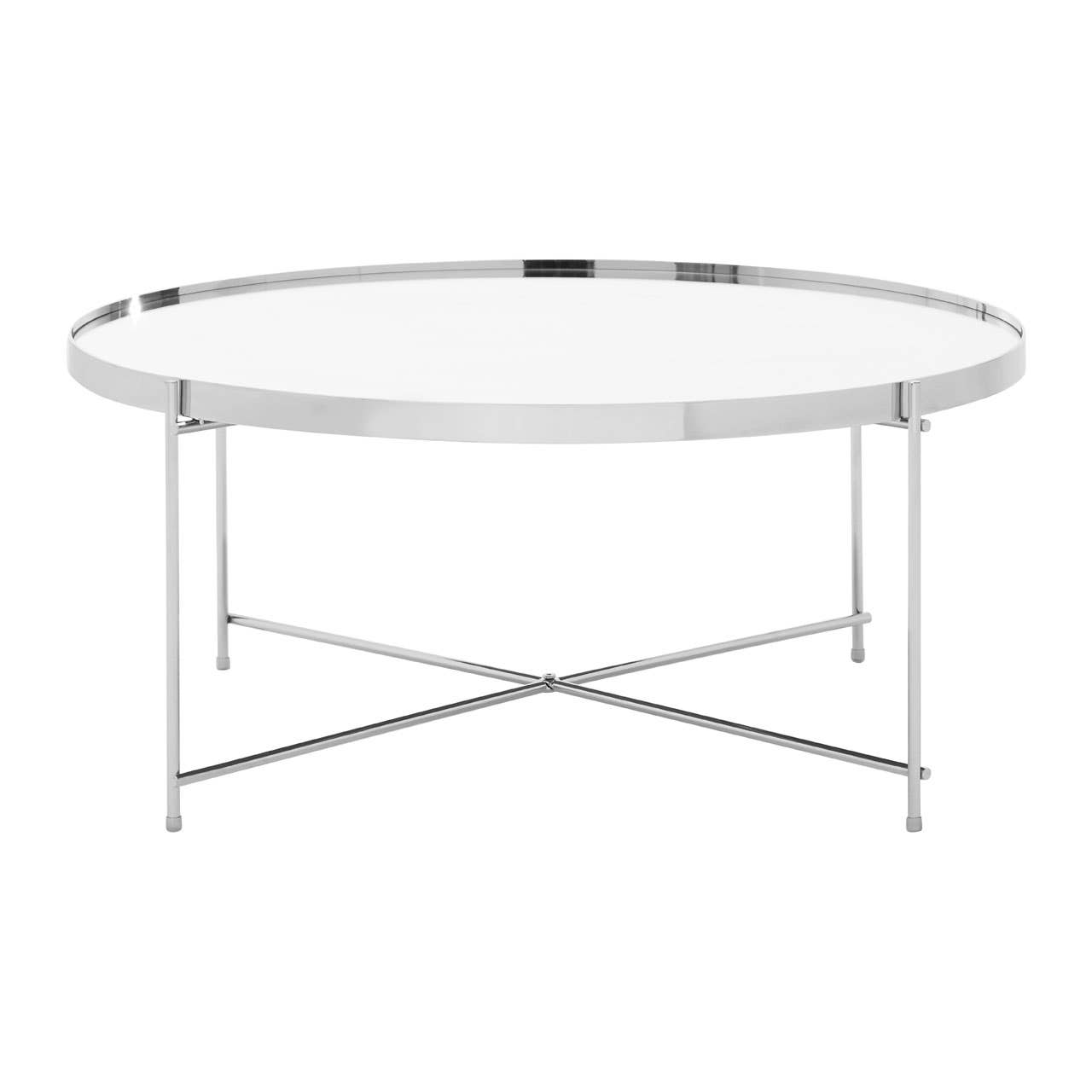 Silver Mirrored Coffee Table